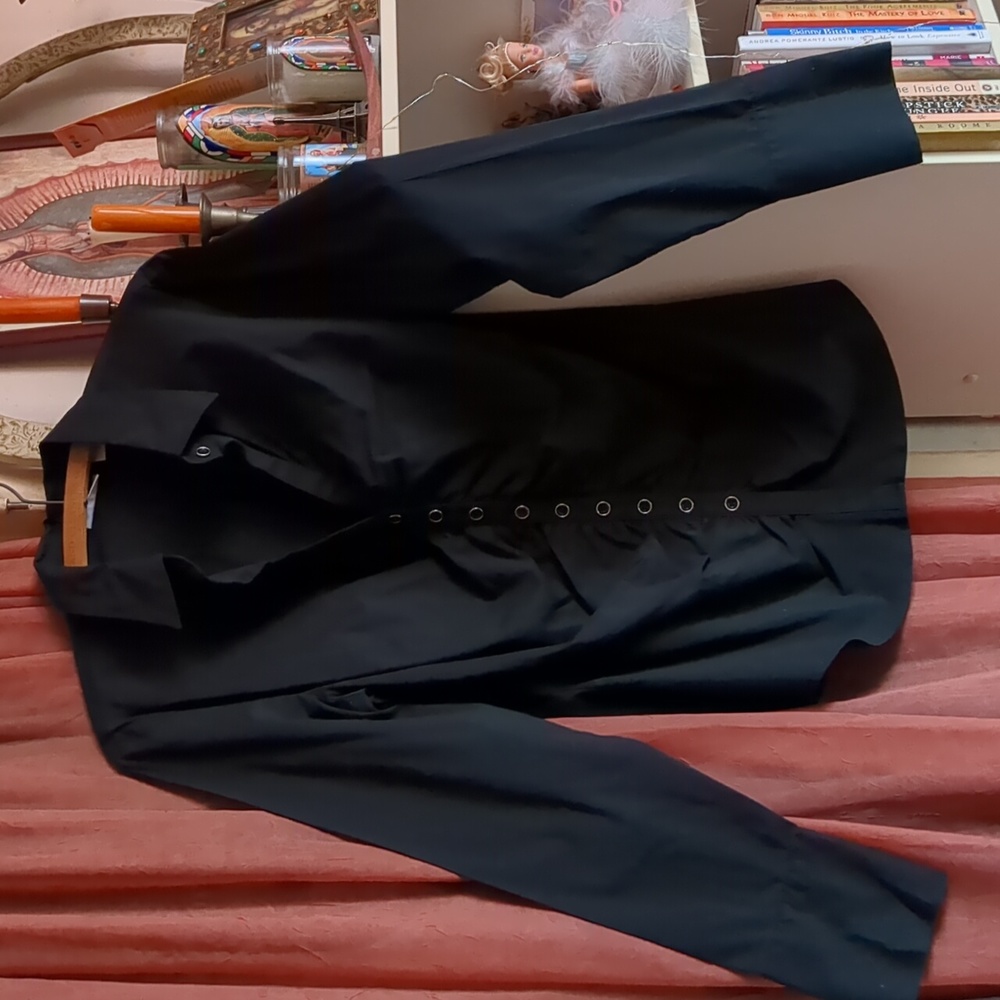 🖤•New York & Co. Stretch Black Blouse